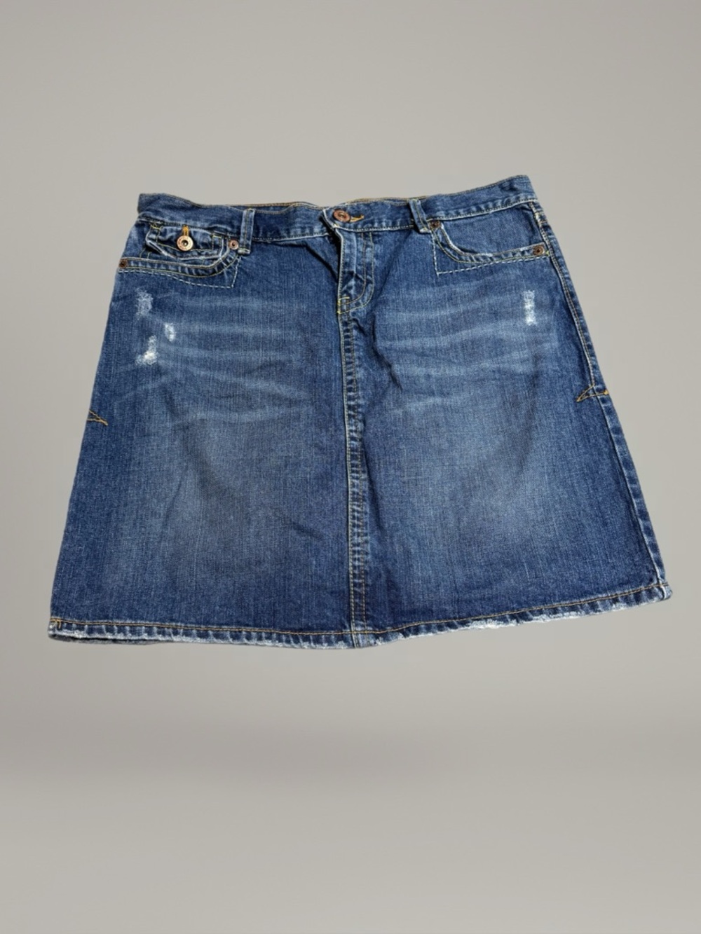 Old Navy Blue Denim A-Line Skirt